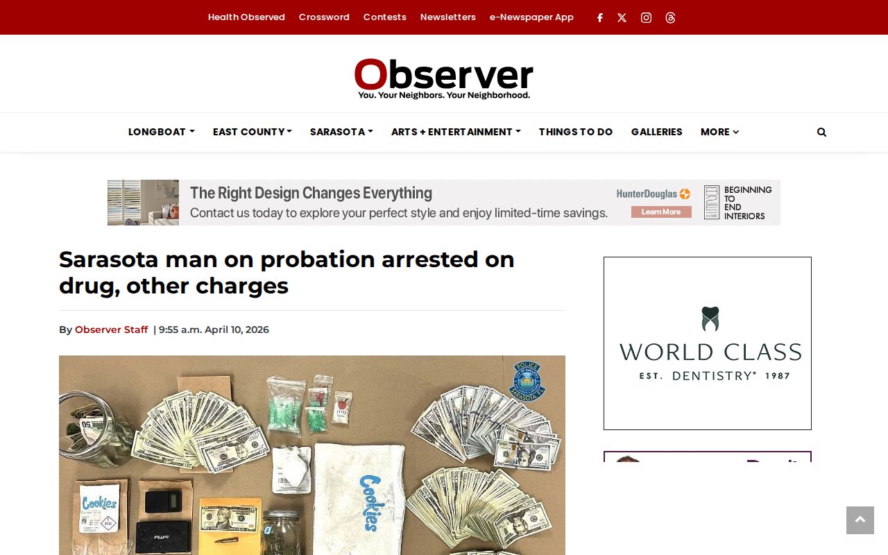 Sarasota County arrest story from a local news source