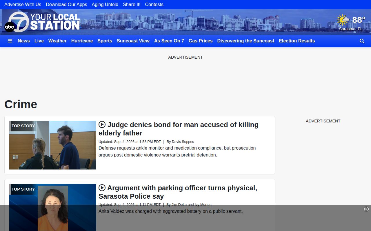 Local event-driven news coverage relevant to Venice arrests